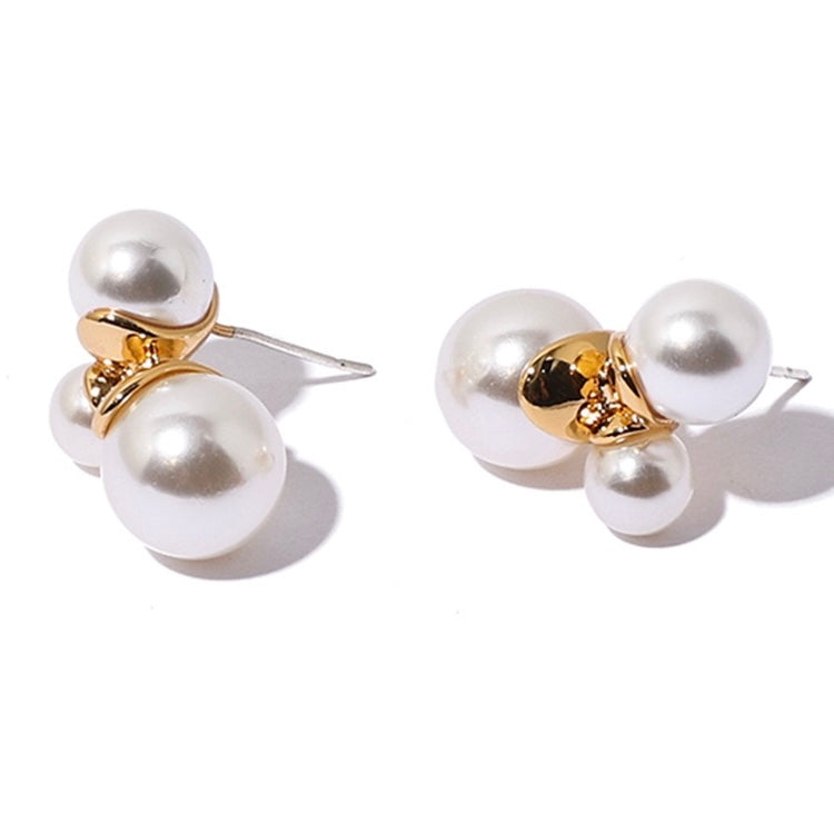 Stacked Pearl Earrings