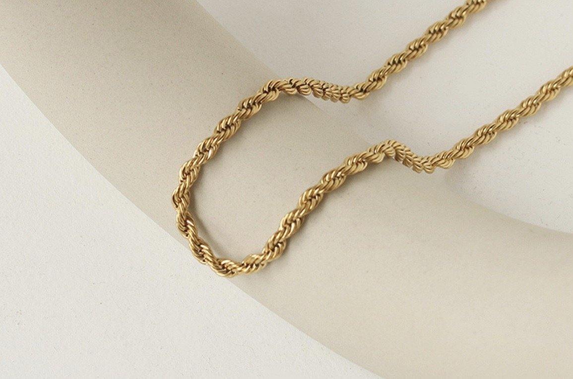 Twist gold necklace - Modingo Modingo