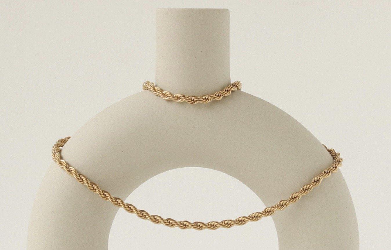 Twist gold necklace - Modingo Modingo