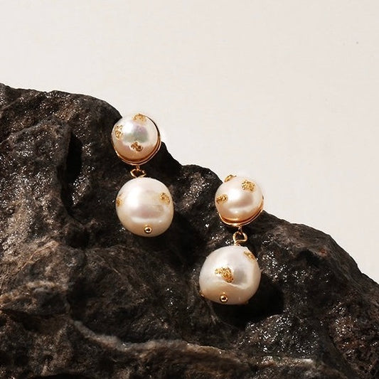 French Elegant Baroque Pearl Earring - Modingo Modingo