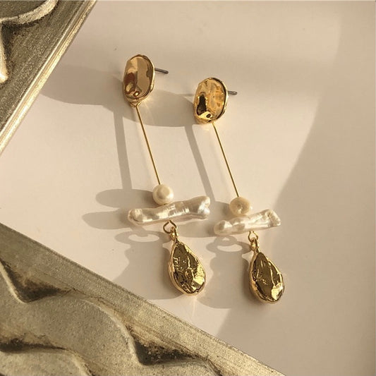 Natural Baroque Pearl Drop Earrings - Modingo Modingo