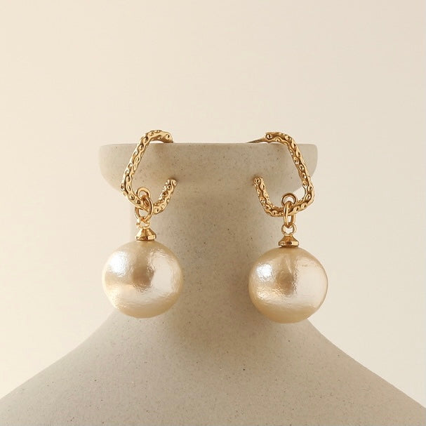 Cotton Pearl Drop Earring - Modingo Modingo